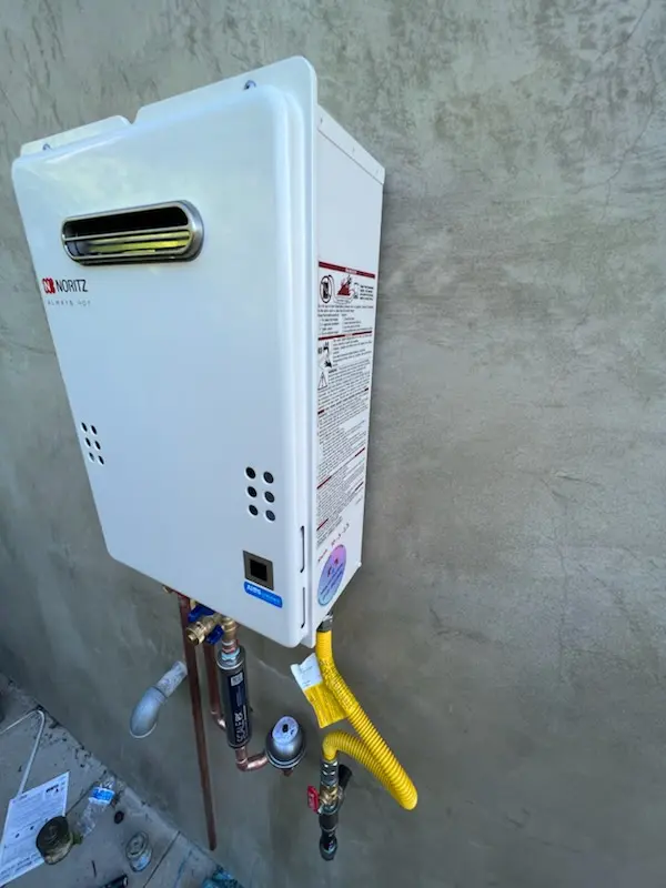 Tankless water heater installation for Rancho Encantada homes